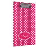 Porte-bloc Nom rose pois et porte - bloc initial (Swatch)