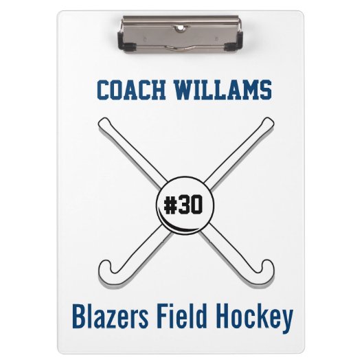 Porte-bloc Nombre personnalisé du Jersey de nom d'équipe de (Devant)