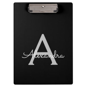 Porte-bloc Noms de monogramme de fille de script moderne arge