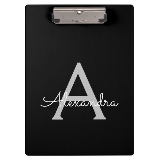 Porte-bloc Noms de monogramme de fille de script moderne arge (Devant)