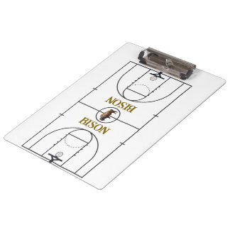 Porte-bloc Non dry-erase Basketball Court Layout