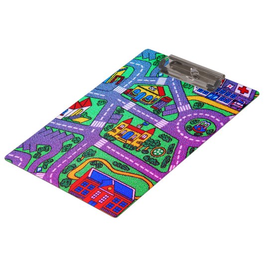 Porte-bloc nostalgie des années 90, Piste moquette Voiture Ro (Incliné)