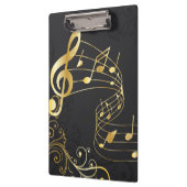 Porte-bloc Note musicale Design or de luxe (Gauche)