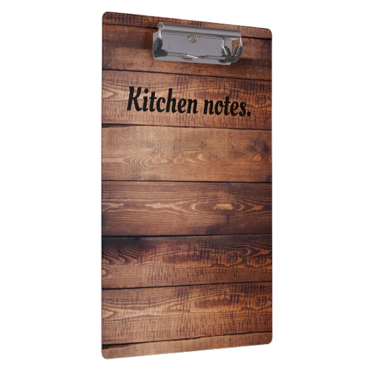 Porte-bloc Notes de cuisine en bois foncé (Swatch)