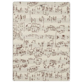 Porte-bloc Notes de musique (Dos)