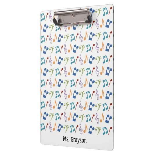 Porte-bloc Notes de musique d'arc-en-ciel Porte - (Gauche)