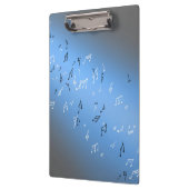 Porte-bloc Notes musicales dans le bleu clair de lune (Gauche)