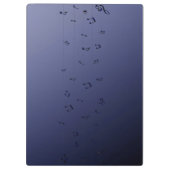 Porte-bloc Notes musicales Dark Ombre Marine (Dos)