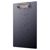 Porte-bloc Notes musicales Ombre foncé gris (Gauche)