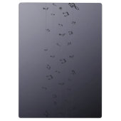 Porte-bloc Notes musicales Ombre foncé gris (Dos)