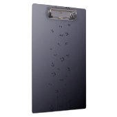 Porte-bloc Notes musicales Ombre foncé gris (Swatch)