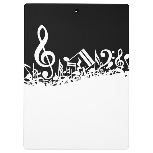 Porte-bloc Notes musicales personnalisables (Dos)