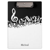 Porte-bloc Notes musicales personnalisables (Devant)