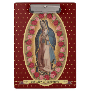 Porte-bloc Notre Dame de Guadalupe Père Noël Maria Vierge e