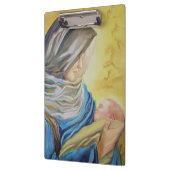 Porte-bloc Notre Dame du Silence tenant le bébé Jésus (Gauche)