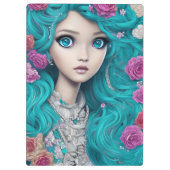 Porte-bloc Nouvelle Princesse de Londres avec les cheveux et  (Dos)