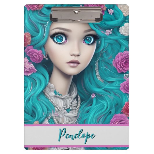 Porte-bloc Nouvelle Princesse de Londres avec les cheveux et  (Devant)