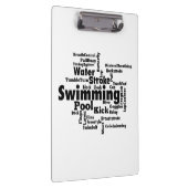 Porte-bloc Nuage de mots de natation (Swatch)