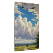 Porte-bloc Nuages blancs et ciel bleu clair (Swatch)