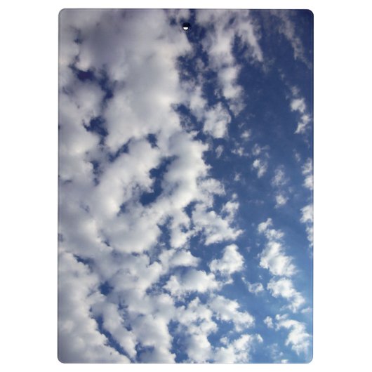 Porte-bloc Nuages Puffy Sur Ciel Bleu (Dos)