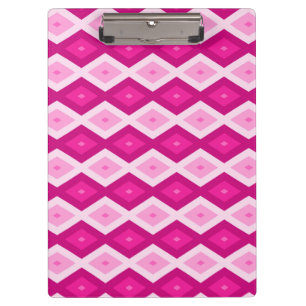 Porte-bloc Nuances de motif de diamant fuchsia
