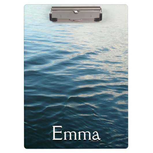 Porte-bloc Nuances d'eau bleue Photographie de la nature Abst (Devant)