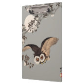 Porte-bloc Nuit Japonaise Chouette Lune Bois Coupe Flying Nig (Gauche)
