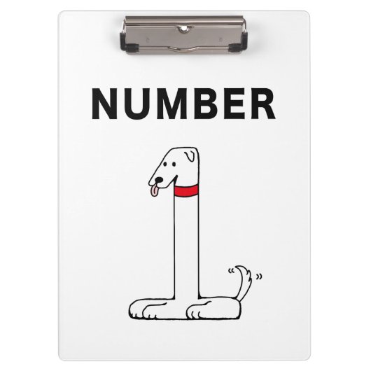 Porte-bloc Numéro un chien (Devant)