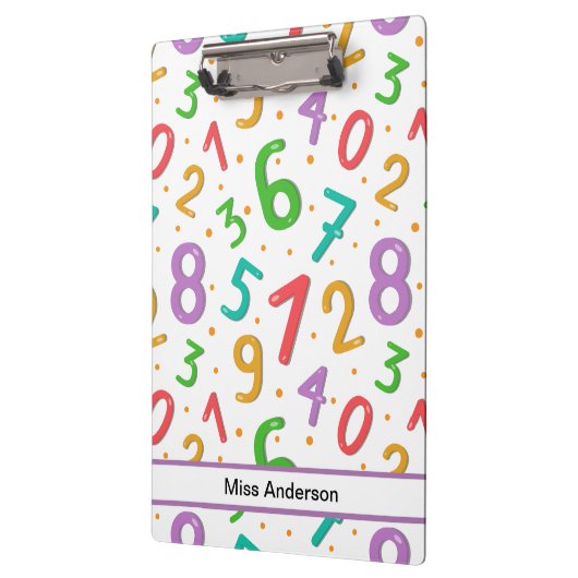 Porte-bloc Numéros de mathématiques Motif personnalisable ens (Gauche)