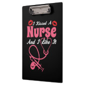 Porte-bloc Nurse Gift I Kissed A Nurse And I Like It (Gauche)