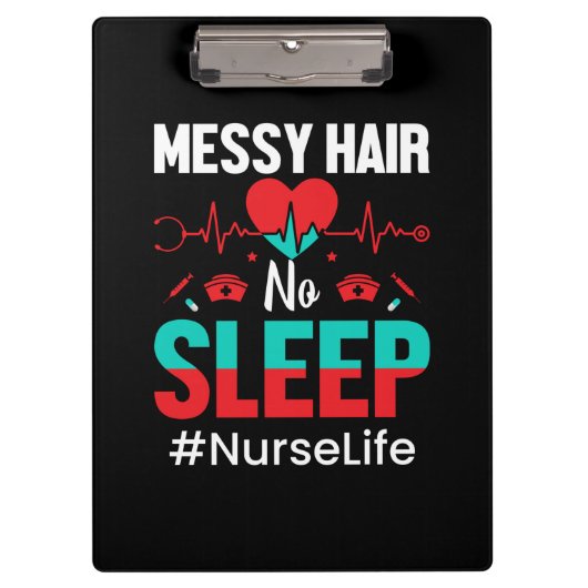 Porte-bloc Nurse Gift | Messy Hair Sleep (Devant)