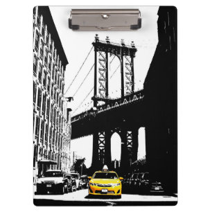 Porte-bloc Nyc New York City Pop Art Taxi jaune Brooklyn