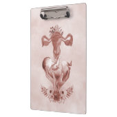 Porte-bloc Ob/Gyn Midwoman Florale Enfance Cervix Ovaires (Gauche)