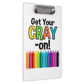 Porte-bloc Obtenez votre Cray On Rainbow Crazy Crayon Art Tea (Swatch)