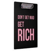 Porte-bloc Obtenir des citations d'argent riche Inspirer rose (Swatch)