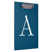 Porte-bloc Océan Bleu Plaine Élégant Monogramme moderne Initi (Swatch)