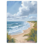 Porte-bloc Ocean Waves | Beach Coastal Painted (Dos)