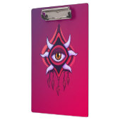 Porte-bloc Oeil Démon Violet - Art Occulte Gothique (Gauche)