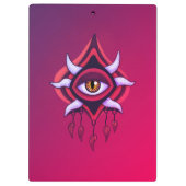 Porte-bloc Oeil Démon Violet - Art Occulte Gothique (Dos)