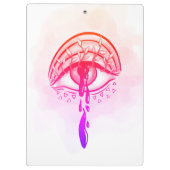 Porte-bloc Oeil psychédélique Pastel Goth Esthétique (Dos)