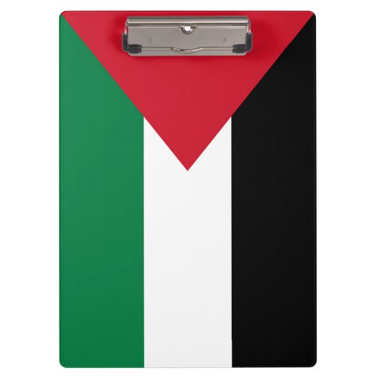 Porte-bloc officiellement le drapeau de l'État de Palestine (Devant)