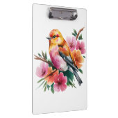 Porte-bloc Oiseau à Fleur Rose (Swatch)