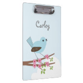 Porte-bloc Oiseau bleu dans l'arbre en fleurs Cute personnali (Swatch)