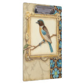 Porte-bloc Oiseau Brown et bleu sur une branche (Swatch)