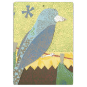 Porte-bloc Oiseau coloré sur fil (Dos)