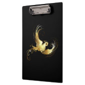Porte-bloc Oiseau d'or sur Arrière - plan noir (Gauche)
