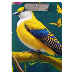 Porte-bloc Oiseau doré