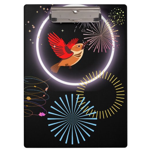 Porte-bloc Oiseau du Paradis (Devant)
