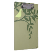 Porte-bloc Oiseau vert perché sur une branche verte (Swatch)