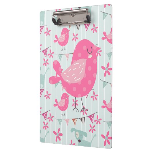 Porte-bloc Oiseaux, Chiens, Bannières, Fleurs (Gauche)